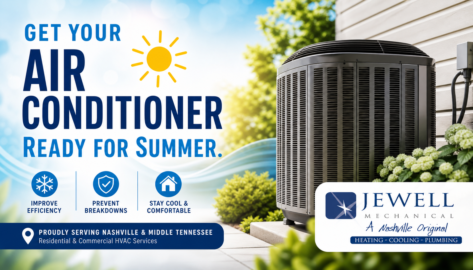Get Your Air Conditioner Ready for Summer - Jewell Mechanical